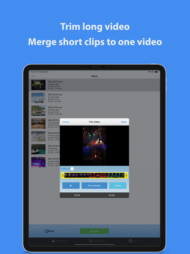 ‎Video Slimmer App Screenshot