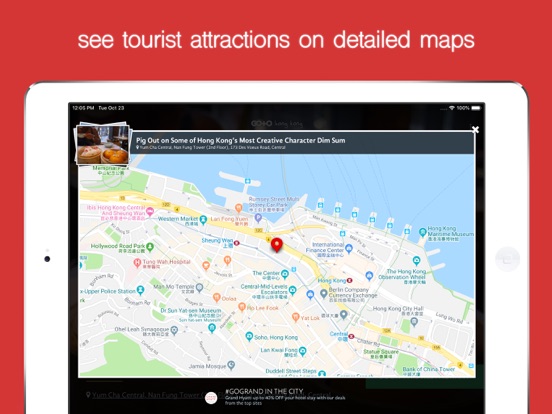 Hong Kong Travel Guide & Maps. iPad screenshot 4 - Travel app