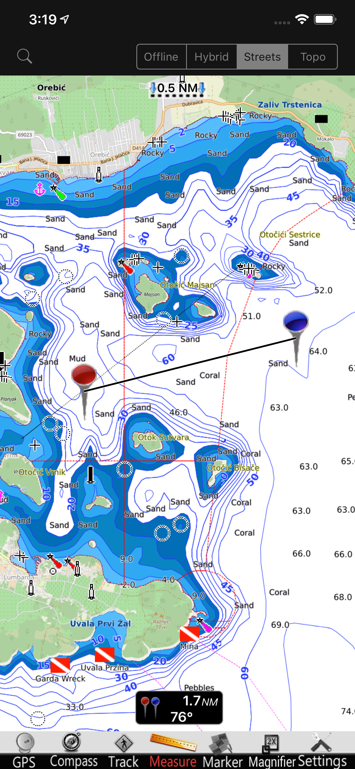 Croatia GPS Nautical Chart Pro