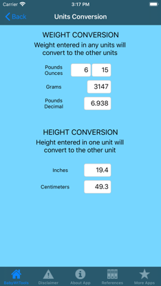 Baby Weight Tools screenshot 2