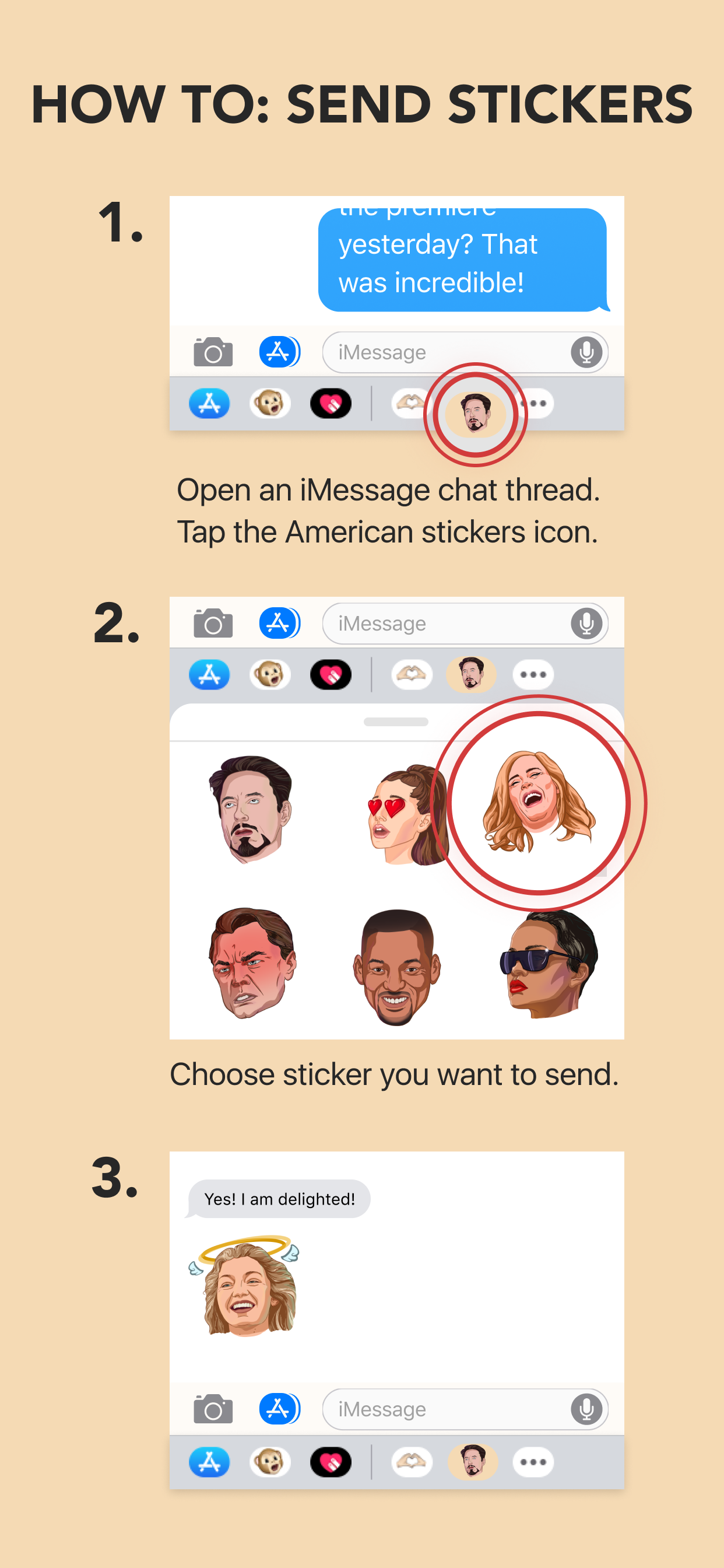 Celebrities Stickers