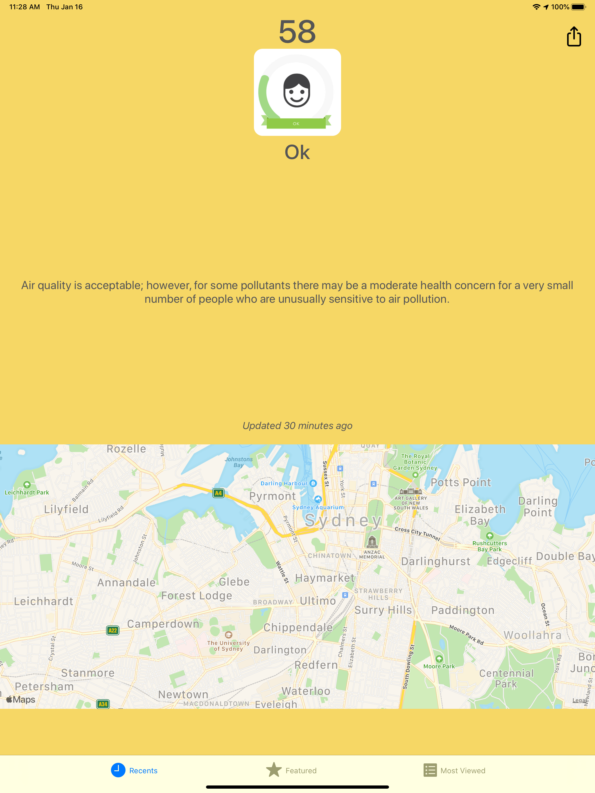 Air Quality - PM2.5 Australia