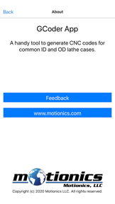G Code Generator CNC OD ID screenshot