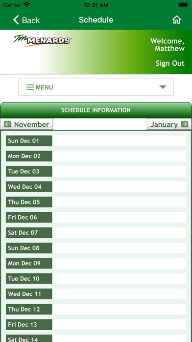 Menards® Careers Screenshot