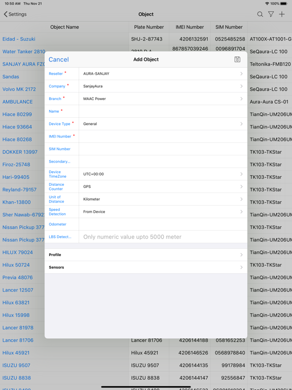 Auratraq iPad screenshot 8 - Utilities app