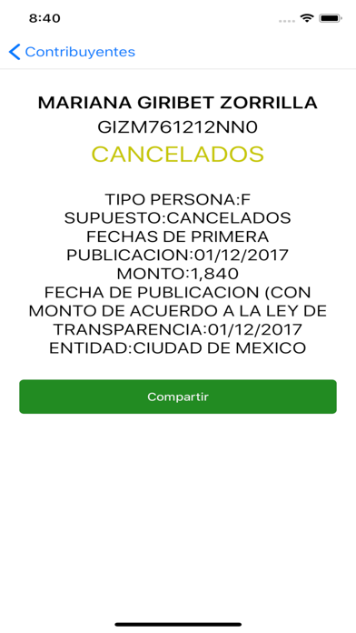 App screenshot