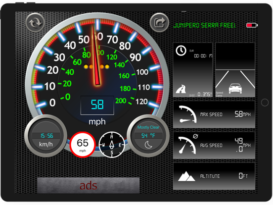 Speedmeter + iPad screenshot 6 - Navigation app