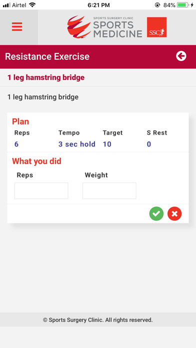 SPORTS MEDICINE Screenshot