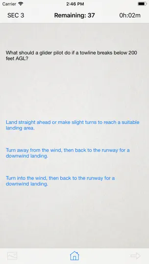 Captura de pantalla de Private Pilot Glider Test Prep en iPhone 4