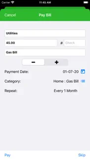 mybill$ lite iphone screenshot 2