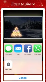 merry christmas greeting video iphone screenshot 3