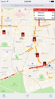 london live bus map iphone screenshot 2