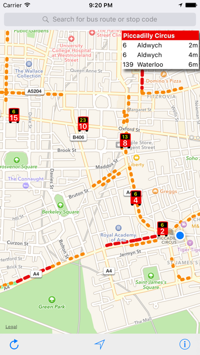 Screenshot #2 pour London Live Bus Map
