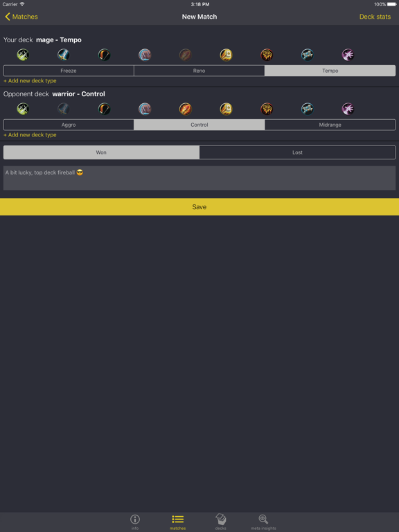 Screenshot #4 pour Trackstone - Deck tracker