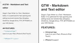 gtw - markdown & text editor iphone screenshot 4