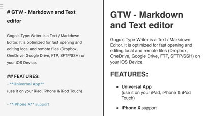GTW - Markdown & Text Editorのおすすめ画像4