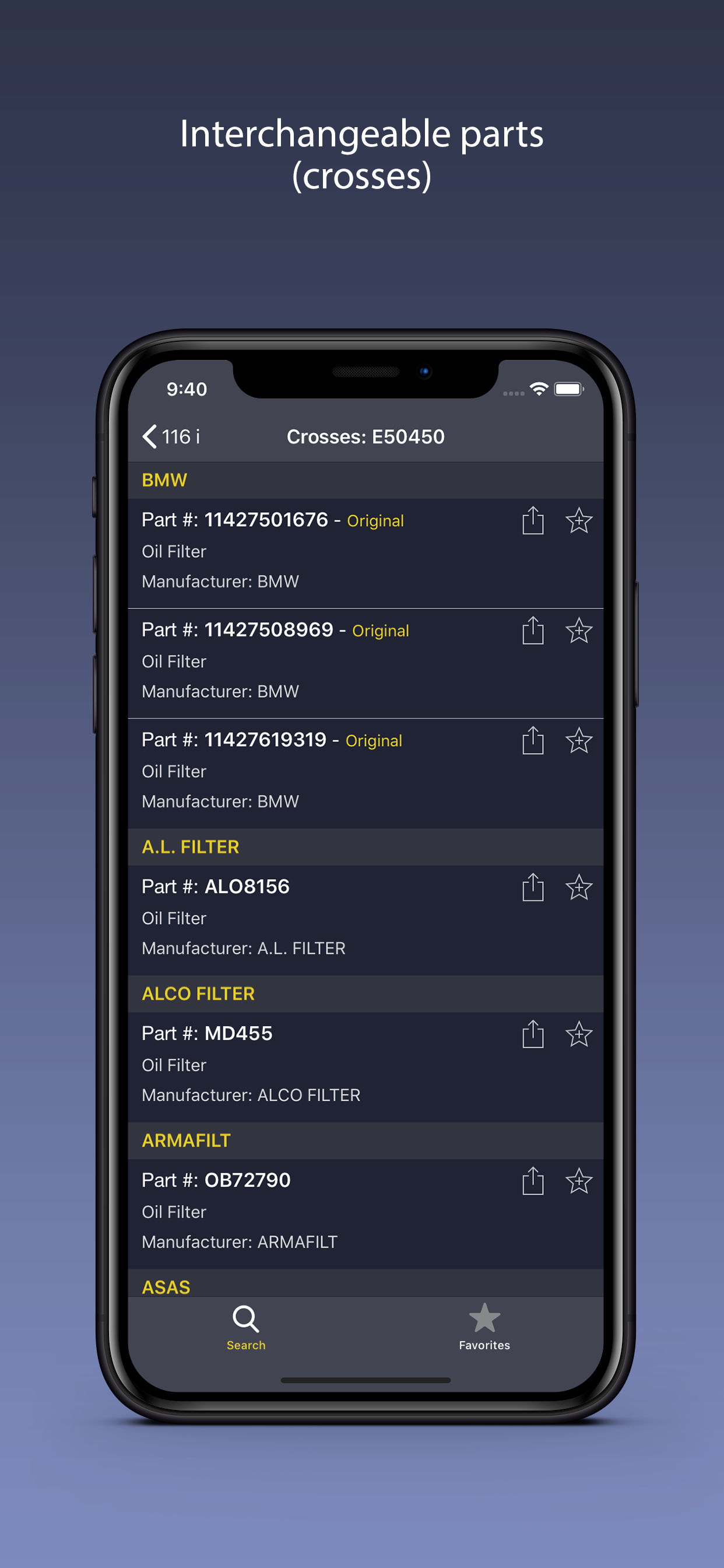 AutoParts for BMW cars screenshot 5