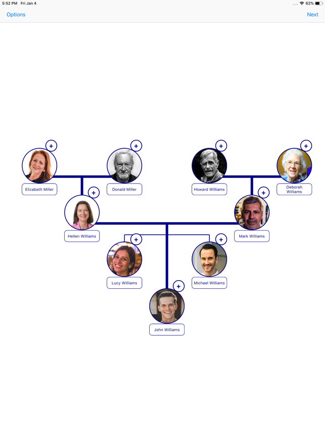 Snímek obrazovky Family Tree Photo