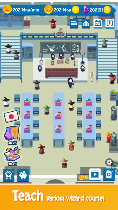 Idle Wizard School - Idle Game Screenshot