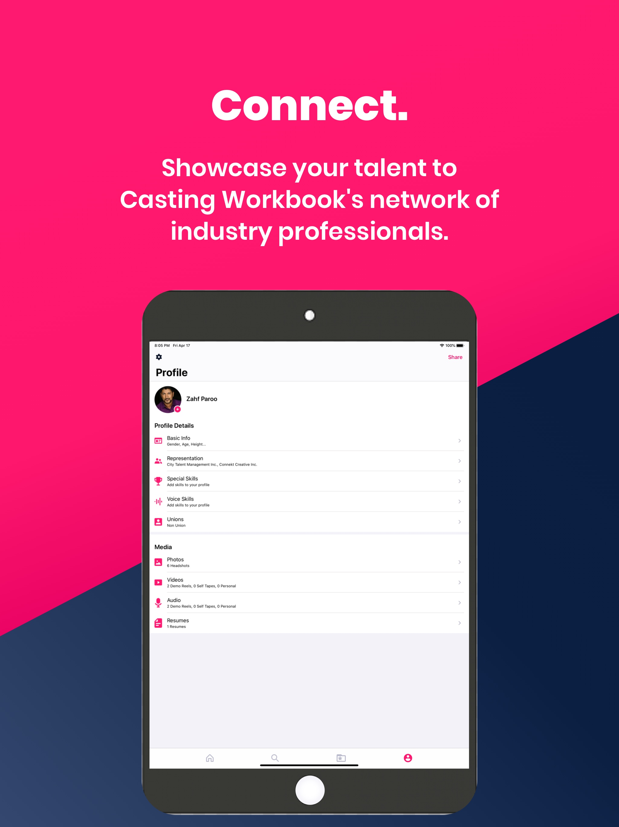 Actor App by Casting Workbook