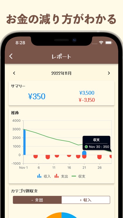 簡単おこづかい帳 - シンプルでかわいいお小遣い帳