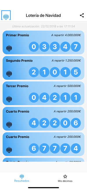 Loteria de Navidad 2019(圖1)-速報App