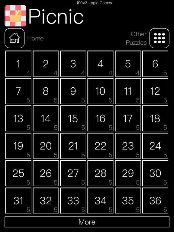 100×3 Logic Games iPad screenshot