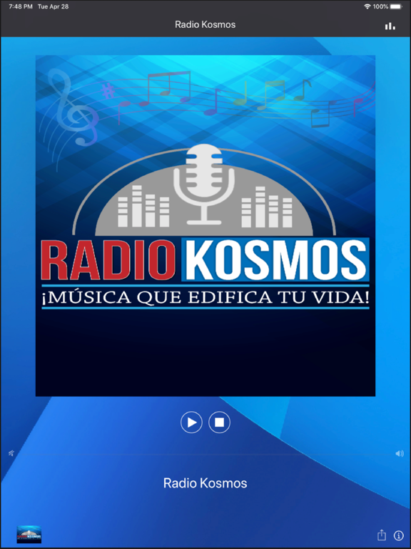 Radio Kosmos iPad screenshot 1 - Music app