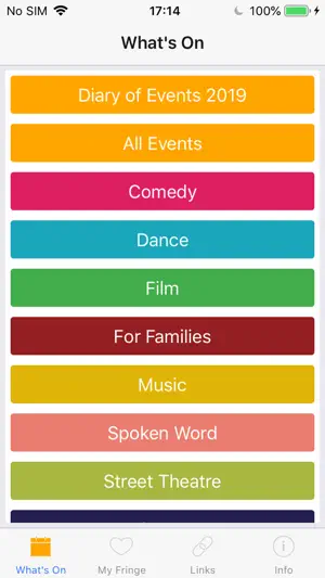 Buxton Fringe App screenshot 1