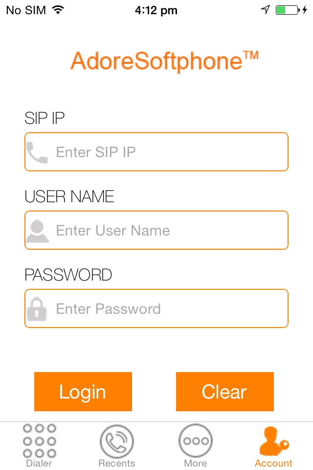 Adore SIP Client screenshot 2