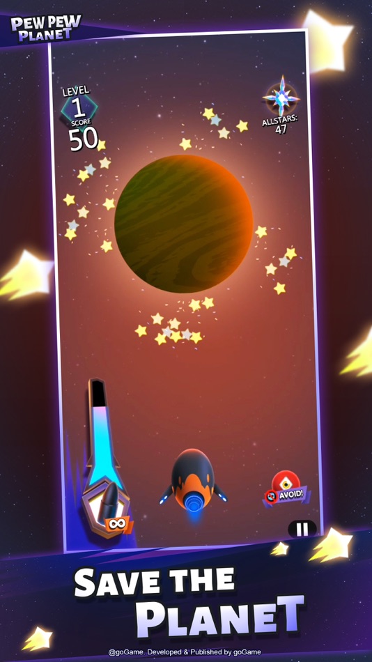 #5. Pew Pew Planet (iOS) 由: goGame Pte Ltd.