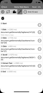 Web Macro Bot: Record & Replay screenshot #5 for iPhone