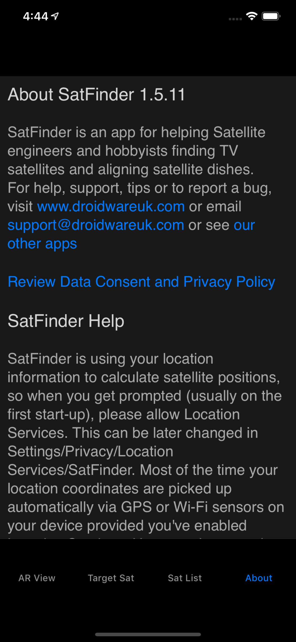 SatFinder - Find TV Satellites