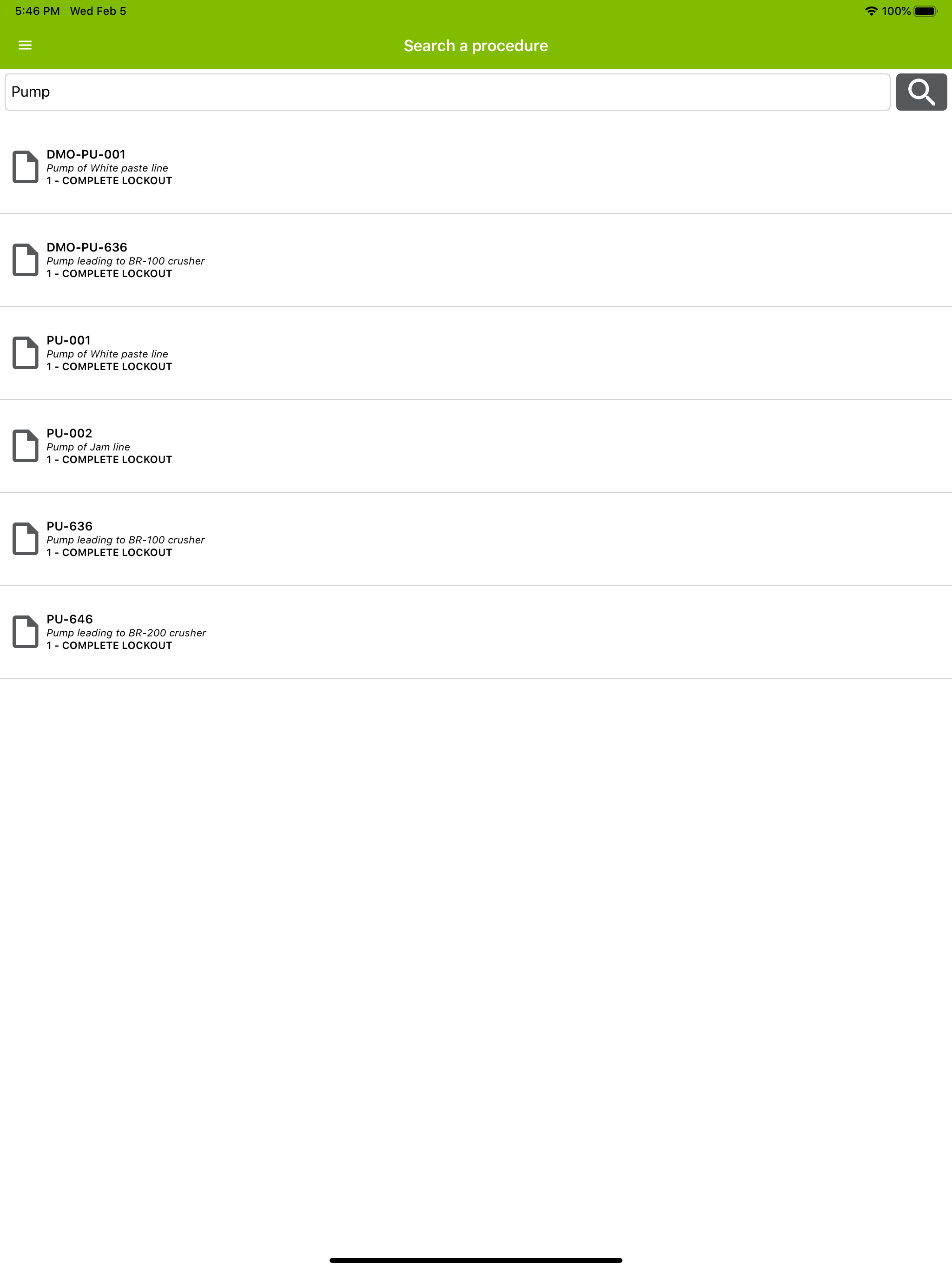 CONFORMiT Lockout/Tagout screenshot 8