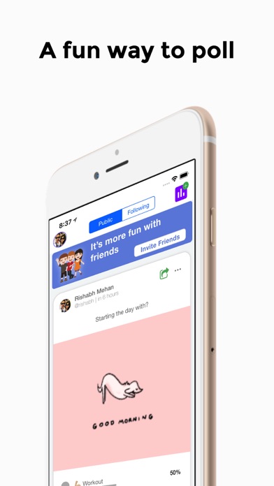 Screenshot #3 pour Pollsify - Polls with friends