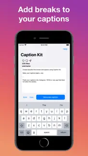 How to cancel & delete caption kit: add line breaks 3