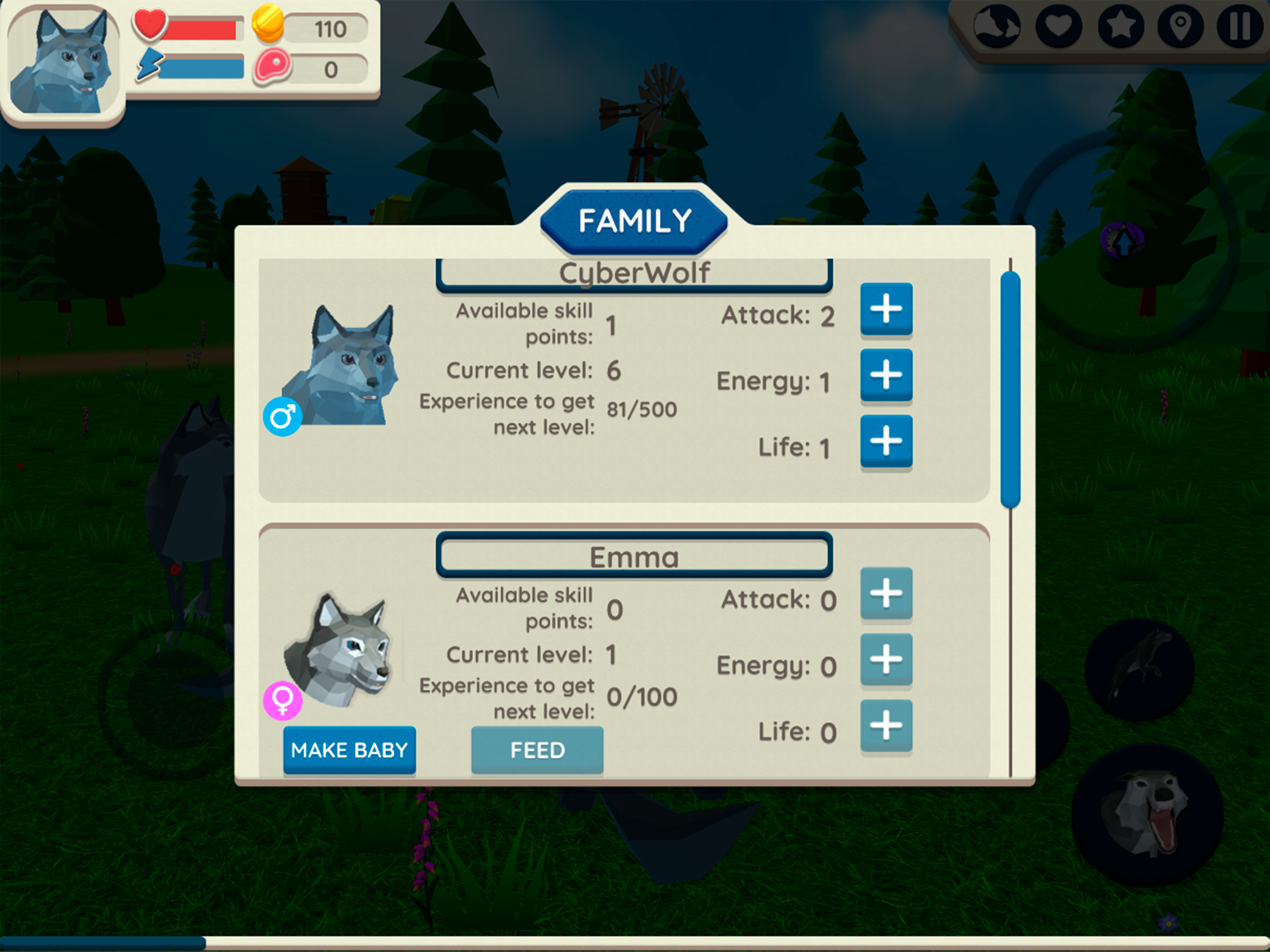 Wolf Simulator: Wild Animals