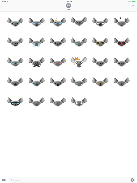 Screenshot #4 pour Sticker Me: Gray Dog