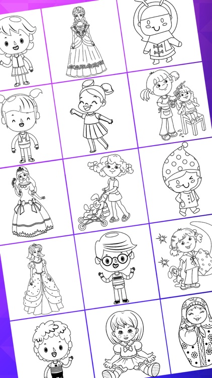 Fashion Doll Color Book