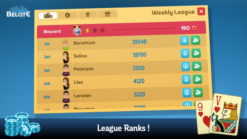 Belote & Coinche online screenshot 5