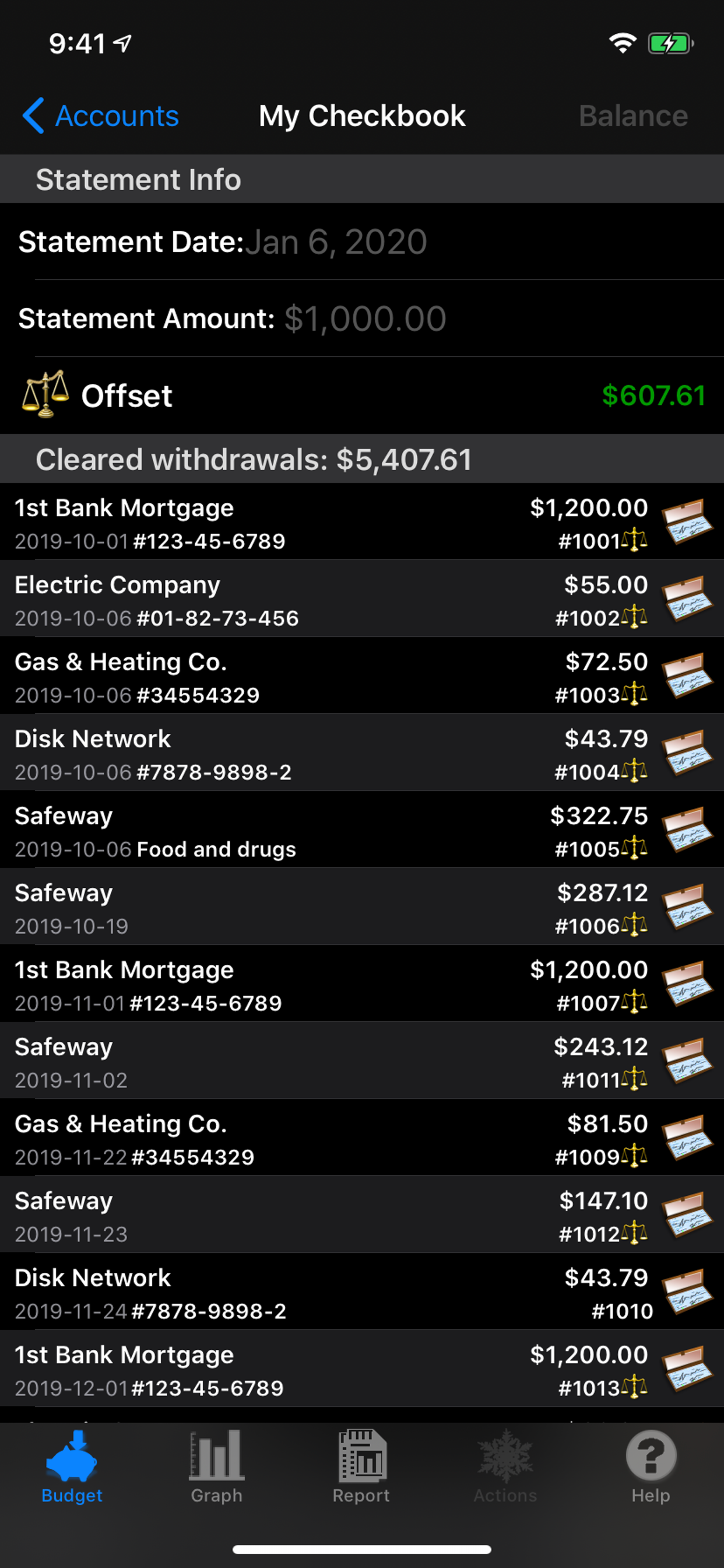 Budget Touch screenshot 4