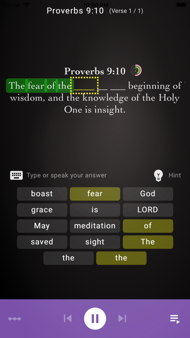 Screenshot #3 pour MyVerses - Scripture Memory