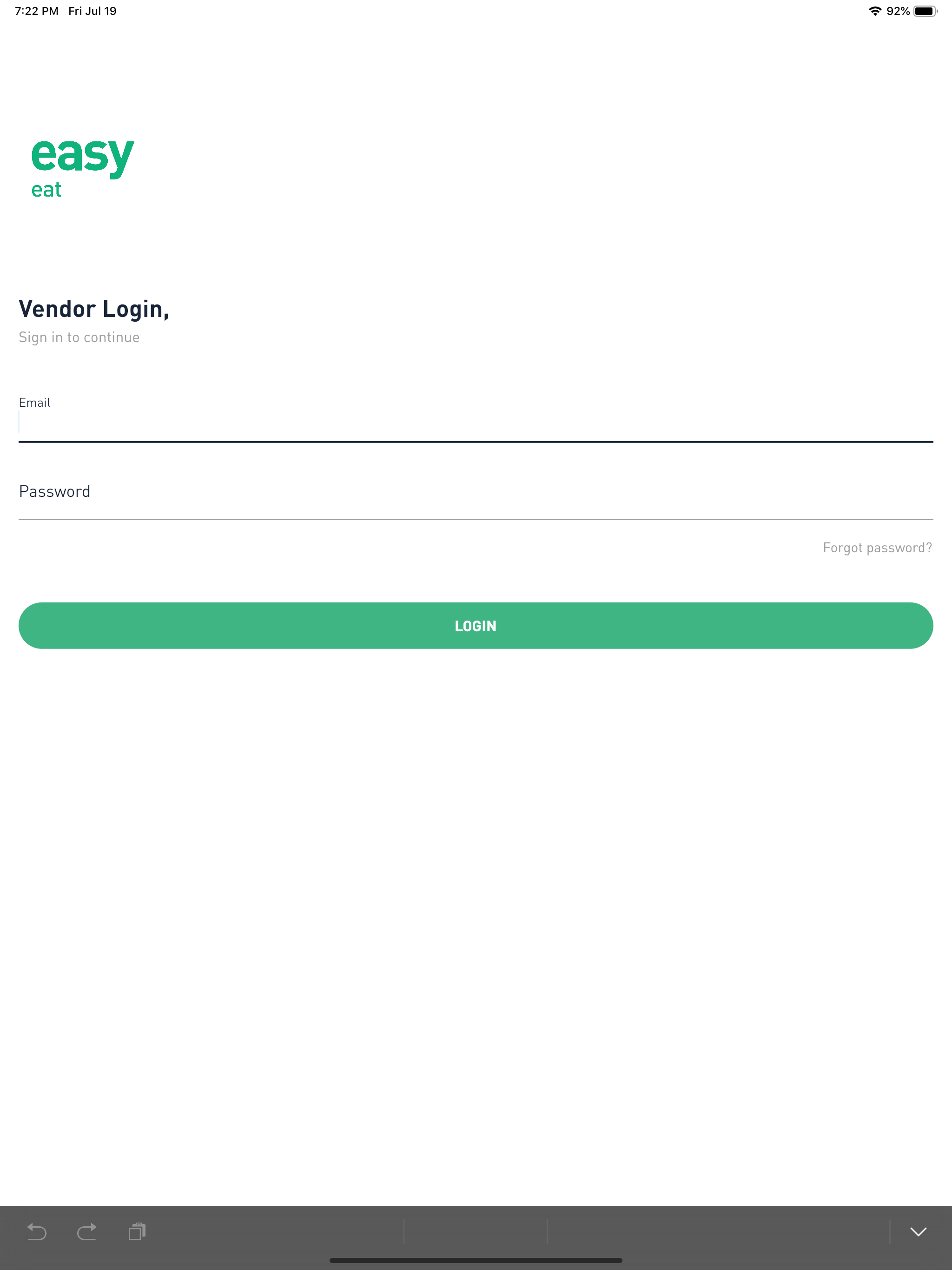 easyeat vendor
