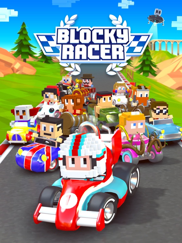 Blocky Racer - Endless Racing screenshot 10