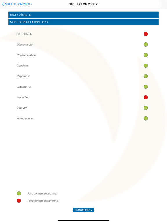 France Air Regulation Oxeo iPad screenshot 4 - Utilities app