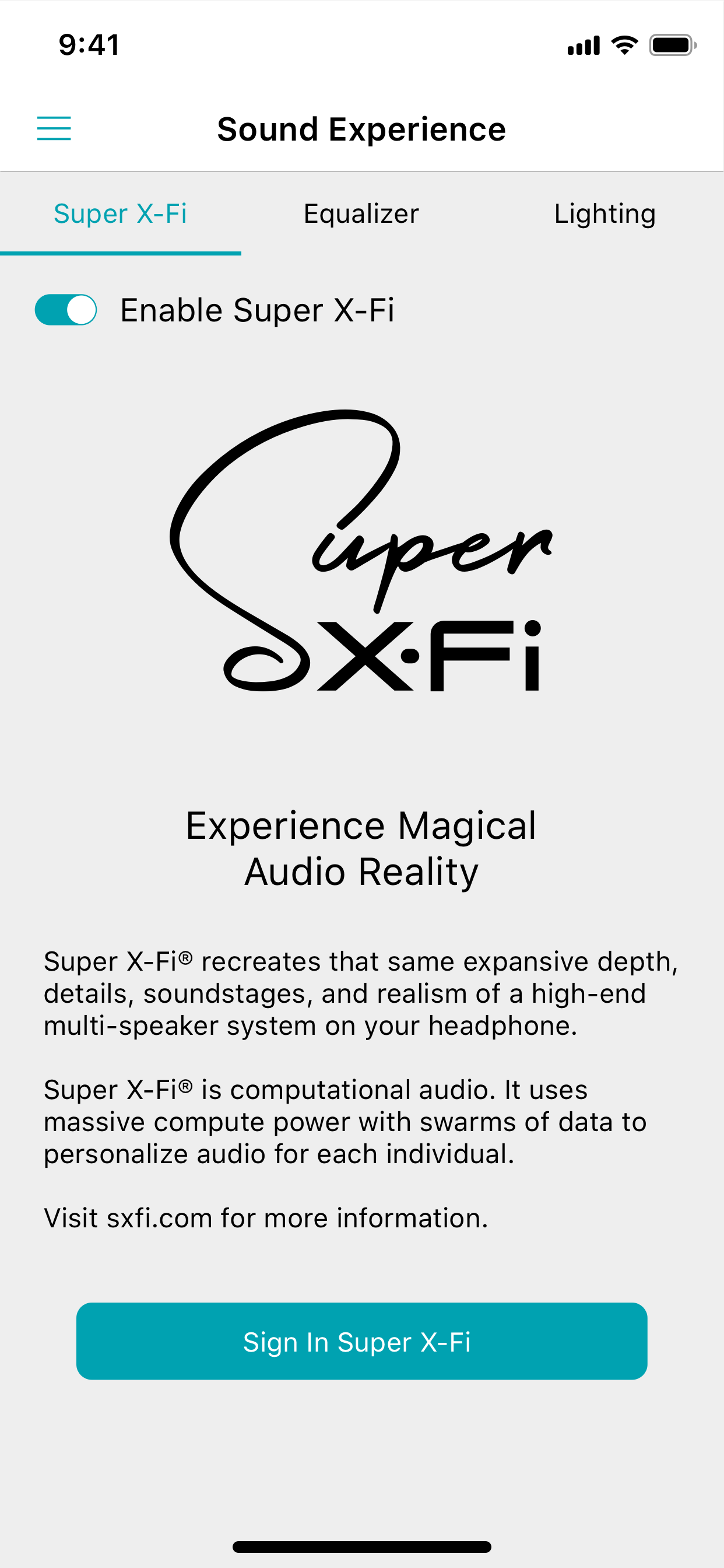 SXFI AIR Control screenshot 4