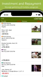 bettinglog iphone screenshot 1