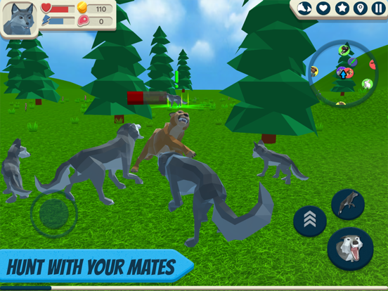 Screenshot #4 pour Wolf Simulator: Wild Animals