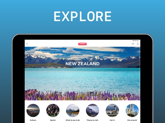 New Zealand Travel Guide iPad screenshot 3 - Navigation app