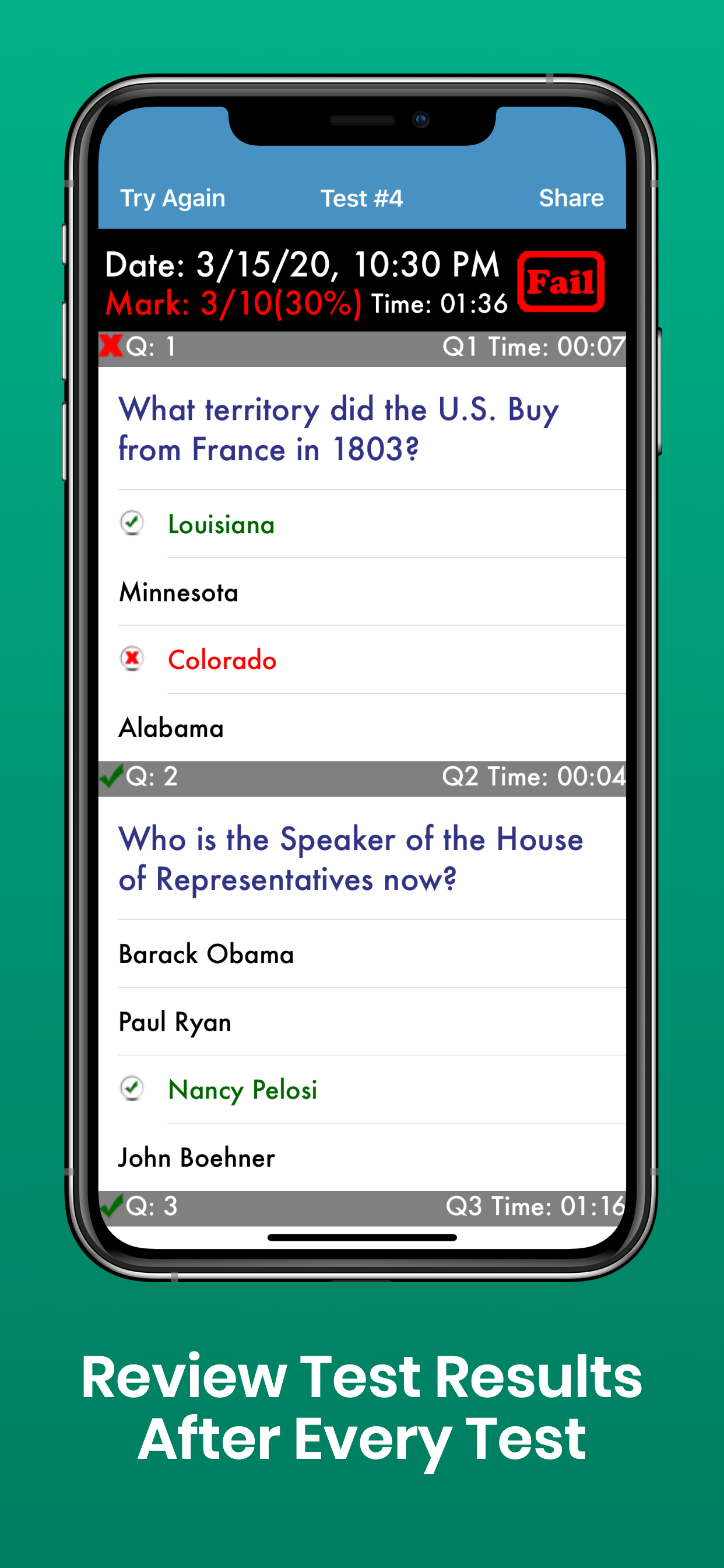 Citizenship Test with Audio